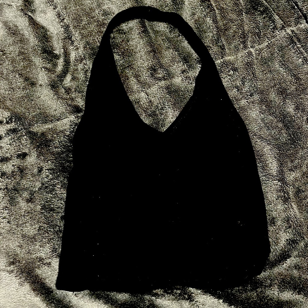 Black halter top size small